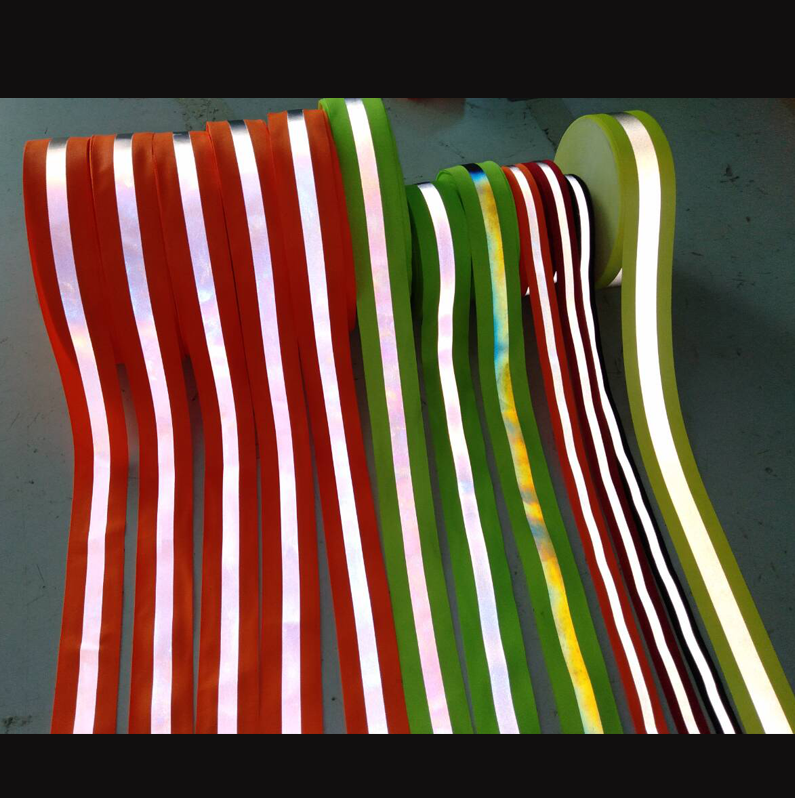 Hi vis моющиеся серебристо-серые Пришивные Светоотражающие безопасные неоновые tc ленты тесьма ленты полосы материалы для шитья одежды