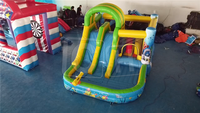 Château gonflable de jouet d'enfant populaire sautant la glissière d'eau de rebond Combo château commercial videur gonflable château de piscine de Moonwalk