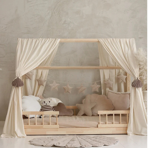 Cama Infantil con Dosel y Estructura de Madera Estilo Granja con Diseño Moderno para Habitación Infantil - Product Image 2