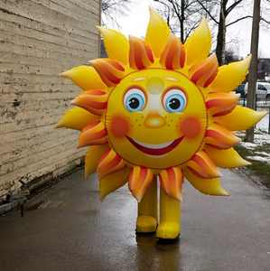 Modelo Decorativo Inflable Flotante de Girasol para Eventos, Muñeco Inflable de Girasol de Dibujos Animados, Flores de Margarita y Rosa Inflables - Product Image 4