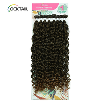 Mèches de Cheveux Synthétiques Bounce Curl Fibre Protéinée Effet Cheveux Humains Bouclés, Tissage Synthétique en Paquet