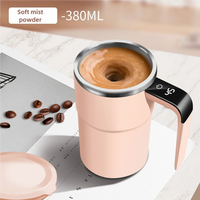 Bouteille mélangeuse électrique portable intelligente avec affichage de la température et agitation magnétique pour café, protéines, milkshakes et fitness