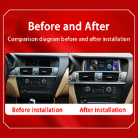 Écran tactile 8,8 pouces Qualcomm 665 Android Auto CarPlay sans fil DSP WiFi intégré pour lecteur vidéo de voiture BMW X3 F25 X4 F26 GPS