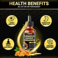 Pour BIOCHEALTH 6 en 1 liquide curcuma curcumine gingembre extrait de berbérine liquide soutien articulaire Ceylan cannelle melon amer gouttes