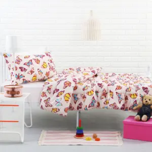 无锡大型纺织品供应商定制图案女孩印花床上用品套装儿童