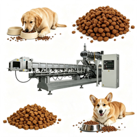 Extrudeuse de production continue à faible bruit, entièrement automatique, haute performance, équipement de fabrication de croquettes, machine à nourriture pour animaux de compagnie