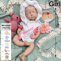 Poupées Reborn en silicone vierges non peintes, peau originale, poupée bébé nouveau-né inachevé pour la création artistique DIY
