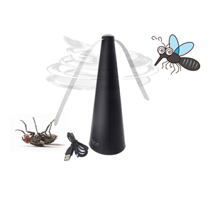 Ventilador Repelente de Mosquitos Recargable 360 al por Mayor °   Ventilador Giratorio Tipo Abanico para Protección de Alimentos, Ahuyentador de Plagas, Ventilador de Mesa - Product Image 1