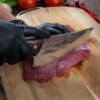 Couteau de boucher rétro de haute qualité, 6 pouces, Skarde, pour couper la viande, en acier, couteau de cuisine, couteau à découper la viande, forgé à la main, manche en bois de wengé