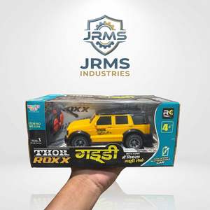 รถของเล่นบังคับวิทยุสีเหลือง JR MS INDUSTRIES รุ่น RC รถบรรทุก SUV แบบชาร์จไฟได้ พร้อมเสียงเพลง สำหรับเด็กอายุ 5-7 ปี - Product Image 2