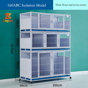 Jaula de Alojamiento <span class=keywords><strong>para</strong></span> Mascotas Profesional y Resistente de Fábrica Directa, <span class=keywords><strong>con</strong></span> Tres Niveles, Ideal <span class=keywords><strong>para</strong></span> <span class=keywords><strong>Perros</strong></span> y Gatos, <span class=keywords><strong>para</strong></span> Uso en Interiores, de Alta Calidad - Product Image 3