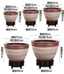Jingdezhen Nouveau Peint À La Main Coloré <span class=keywords><strong>Lotus</strong></span> Motif <span class=keywords><strong>En</strong></span> Céramique Planteur Fish Tank Pet Fish Tank <span class=keywords><strong>Pot</strong></span> De Fleur - Product Image 6