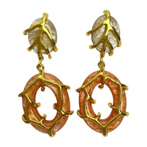 Pendientes Colgantes Ovalados de Resina Retro Artísticos con Acabado <span class=keywords><strong>Malbec</strong></span> Desgastado - Venta Directa de Fábrica - Product Image 5