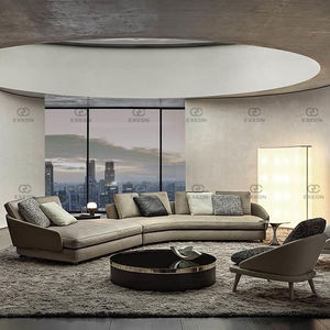 <span class=keywords><strong>Housse</strong></span> de <span class=keywords><strong>canapé</strong></span> ronde à <span class=keywords><strong>Angle</strong></span> de Section grise, Design moderne en tissu, pour salon, hall <span class=keywords><strong>d</strong></span>'entrée - Product Image 2