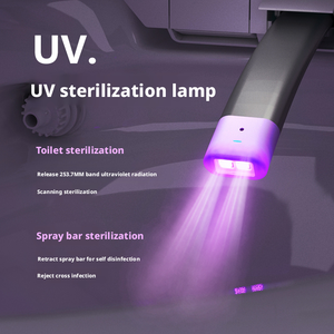 आधुनिक स्वचालित लक्जरी सोना बुद्धिमान एक टुकड़ा स्मार्ट शौचालय wc रिमोट कंट्रोल के साथ एस-ट्रैप फ्लोर माउंटेड बाउल आकार शामिल है। - Product Image 5