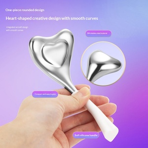 Cuchara de Hielo <span class=keywords><strong>para</strong></span> <span class=keywords><strong>Crioterapia</strong></span>, Cuchara de Acero Inoxidable <span class=keywords><strong>para</strong></span> Masaje Facial, Cuchara de Iones Negativos <span class=keywords><strong>para</strong></span> el Cuidado de la Piel - Product Image 1