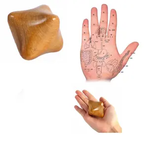 Worldwide Free Shipping Thai Body Gua Sha Massager Vietnam Fragrant Wood Reflexology Massager Hand Massager Ball