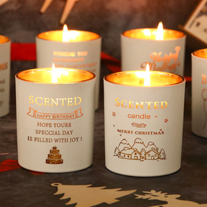 Scented <b>Candle</b> Natural Soy Wax 55 Hours Long Lasting Burning, For Home Decor, Jar <b>Candles</b>, <b>Gift</b> for Mom Friend Birthday - Product Image 2