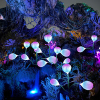 Lampu Buah Kiwi Seri LED "Wonder Grass" Pohon dan Bunga Buatan Bioluminesen Kustom
