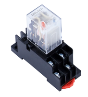 Relais intermédiaire miniature haute efficacité conforme CE RoHS, contacts DPDT en alliage d'argent, conception étanche pour ascenseur