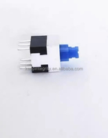 Interrupteur autobloquant 8X8MM/interrupteur à bouton/interrupteur à bouton bleu blanc noir 6 broches