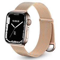 Cinturino per Apple Watch in Acciaio Inossidabile Magnetico Regolabile CM Fashion, Stile Milanese, per 49mm 46mm 45mm 44mm 42mm 41mm 40mm