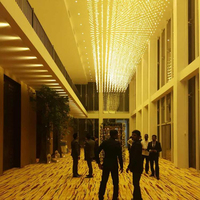 ECOJAS Luminaire suspendu cube en acier inoxydable personnalisable DIY, température de couleur 3000K-6000K, finition anti-rouille, CRI élevé 80, utilisation intérieure