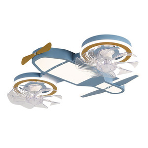 Ventilatore da Soffitto Intelligente con Luce, Design Aeroplano, Telecomando, Cartone Animato <span class=keywords><strong>per</strong></span> <span class=keywords><strong>Cameretta</strong></span> Bambini e Ragazzi - Product Image 6