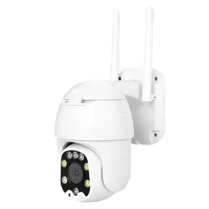 Tuya自动跟踪PTZ IP摄像机户外H.265红外WiFi安全云台数字变焦2MP网络CCTV迷你圆顶摄像机