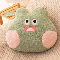 Peluche brodée en coton PP de 16 pouces, motifs crabe, oie, lion, coussin doux en forme de créature, oreiller de sieste pour canapé, vente directe usine, porte-clés