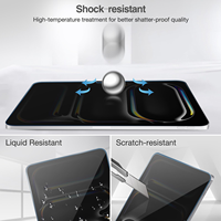 Nouveau protecteur d'écran en verre trempé anti-espion pour iPad Pro 13 pouces 2025 M4/M5, 2.5D anti-rayures, anti-traces de doigts, anti-huile, 9H