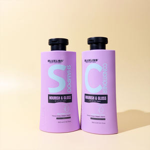 Luxliss Orijinal Saç Bakım Seti Tüm Saç Tipleri İçin Kolajen Vitaminleri Nemlendirici Şampuan ve Saç Kremi Sülfatsız Şampuan Seti - Product Image 2