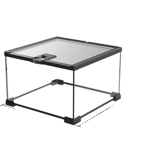 Terrarium en <span class=keywords><strong>verre</strong></span> 700c L, réservoir de <span class=keywords><strong>verre</strong></span> avec paysage écologique, corne de grenouille, araignée, protection, lizard tortue - Product Image 1