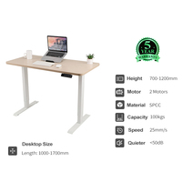 Cadre de bureau électrique à double moteur 2JRF2, vitesse 25 mm/s, table de travail informatique pour bureau, montage facile pour la maison