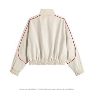 Custom Logo New Canvas <b>Thin</b> Winter <b>Waterproof</b> Windproof Quick-drying Sports Coat for Men with Zipper Stand Collar - Product Image 2