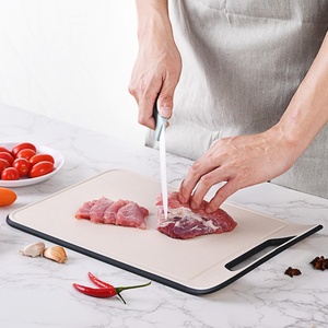 Planche à découper de haute qualité en paille de blé, planche à découper pour fruits et légumes, planches à découper de cuisine avec poignée - Product Image 3