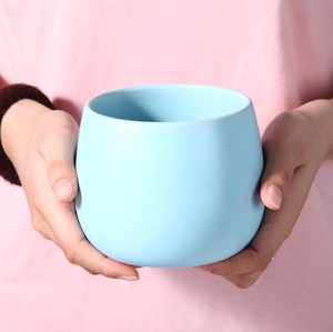 Pot de fleurs en céramique électrolytique avec motif de marbre doré, créativité personnalisée et simple, plantes vertes nordiques, <span class=keywords><strong>Cir</strong></span> coloré - Product Image 3