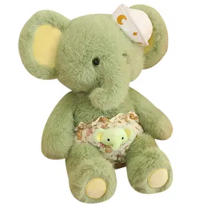 양주 새로운 일출 제조 도매 귀여운 부드러운 인형 봉제 코끼리 아기 인형 장난감 작은 아기 아들 인형 반바지
