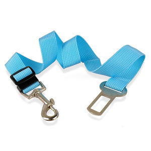 Cinturón de Seguridad Ajustable para Perros en el Automóvil, Material de Nailon Duradero de Alta Calidad, 12 Colores Sólidos, Hebilla de Plástico Simple, Collares y Correas - Product Image 5