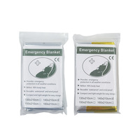 Couverture de survie thermique argentée imperméable Leaftour pour le camping en plein air, les situations d'urgence et les premiers secours par temps froid