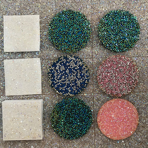 Crystal Rhinestone Custom Made <strong>Round</strong> <strong>Place</strong> <strong>mats</strong> Silver Rhinestone Table <strong>Mats</strong> for Decoration - Product Image 6