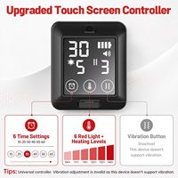 Ceinture de thérapie par lumière infrarouge pour soulager les douleurs dorsales, coussin chauffant sans fil 660 nm et 850 nm avec 6 niveaux d'intensité et réglages de minuterie, OEM