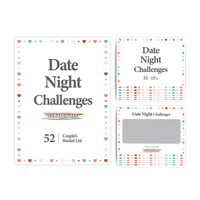 Jeu de cartes à gratter pour adultes personnalisé Fun Couple Date Night Good Ideas Challenge Activities Scratch-off