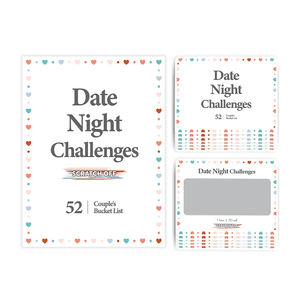 Jeu de cartes à gratter <span class=keywords><strong>pour</strong></span> adultes personnalisé Fun <span class=keywords><strong>Couple</strong></span> Date Night Good Ideas Challenge Activities Scratch-off - Product Image 2
