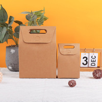 Sac en papier kraft blanc personnalisé, boîte d'emballage pour pâtisserie, boîte cadeau pour biscuits, nougat, aliments, vente en gros