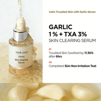Cosmétique coréen de marque privée pour réduire l'inflammation et la perte de cheveux Cheveux noirs Sérum à l'ail noir Pièce de luxe pour cheveux