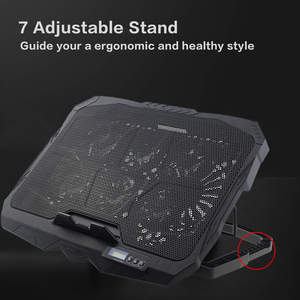 <span class=keywords><strong>Support</strong></span> de refroidissement pour <span class=keywords><strong>ordinateur</strong></span> <span class=keywords><strong>portable</strong></span> avec 6 ventilateurs silencieux réglables pour ordinateurs portables de 15,6 à <span class=keywords><strong>17</strong></span>,3 <span class=keywords><strong>pouces</strong></span> - Product Image 3