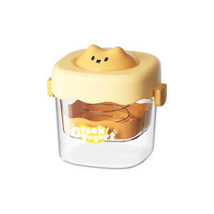 Séparateur de yaourt grec pour chat, mignon, avec couvercle, sans BPA, en PP, lavage à la main uniquement, pour la fabrication de yaourt maison - Product Image 1