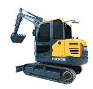 Mini-excavatrice sur chenilles Hyundai HX60G modèle économique 6 tonnes avec moteur Yanmar, commande PLC, haute efficacité, composants robustes - Product Image 1