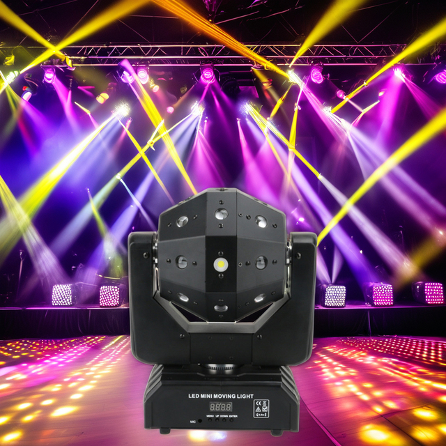 GuangZhou DJ Pioneer Equipment Professional Portable RGBW 4in1 16pcs 3Volt Beam Laser LED Moving Head Light Disco Stage Lights